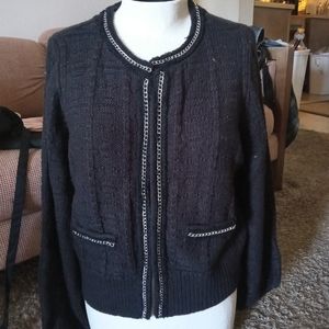 CHANEL Style New Black Express Medium Sweater/ Jacket
